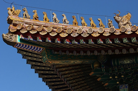 Загнутая китайская крыша - Зал Высшей Гармонии