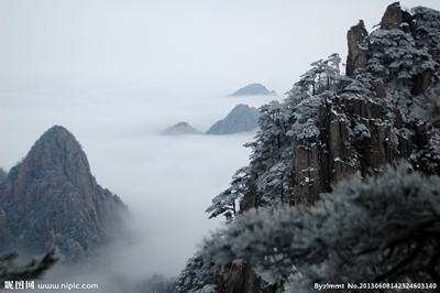 Зима в горах Хуаншань